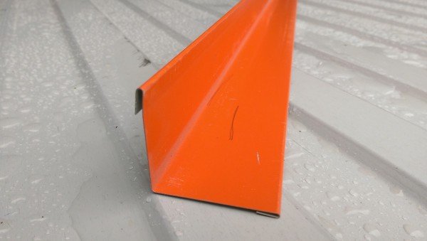 Планка внутренняя, сайдинг «L-Брус» Оранжевая