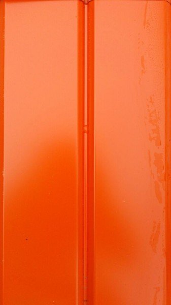 Металлический сайдинг L-брус * 0,264 Оранжевый